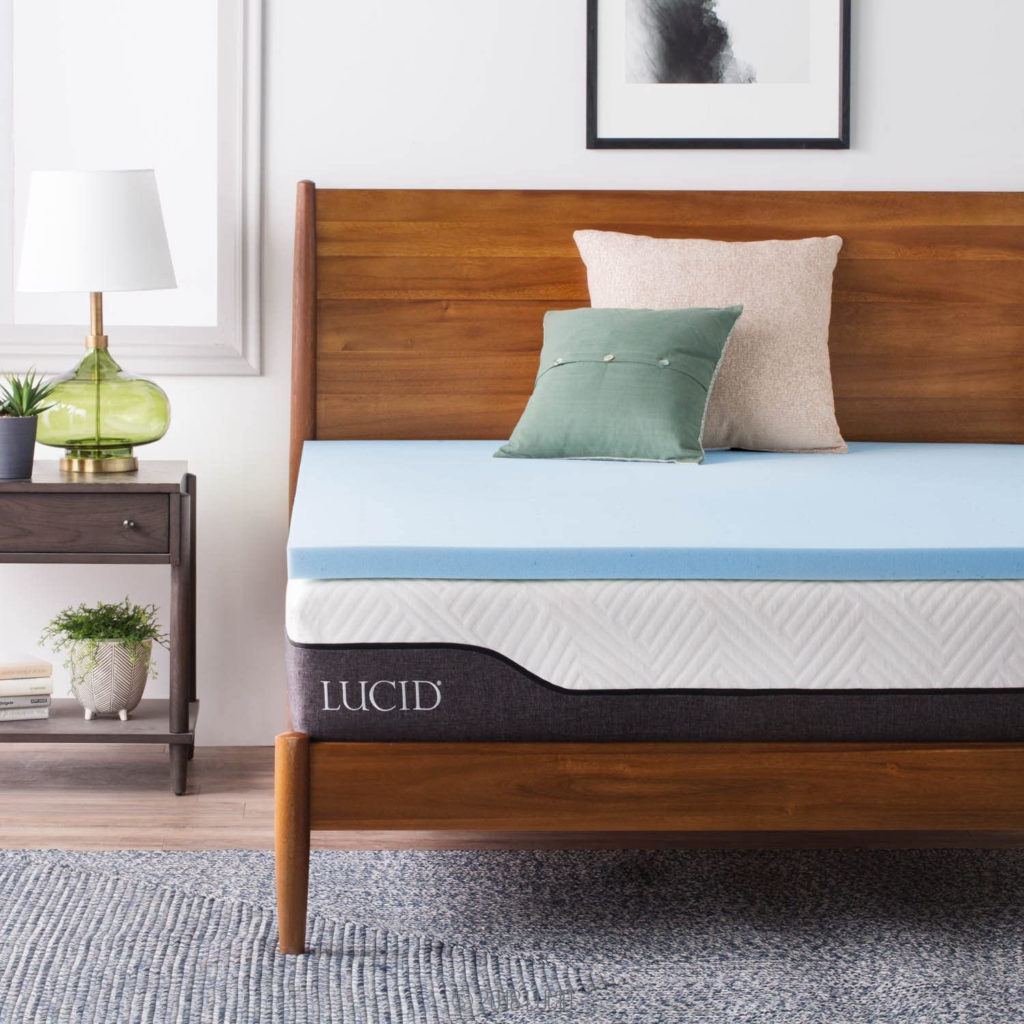 lucid 2 inch foam mattress topper